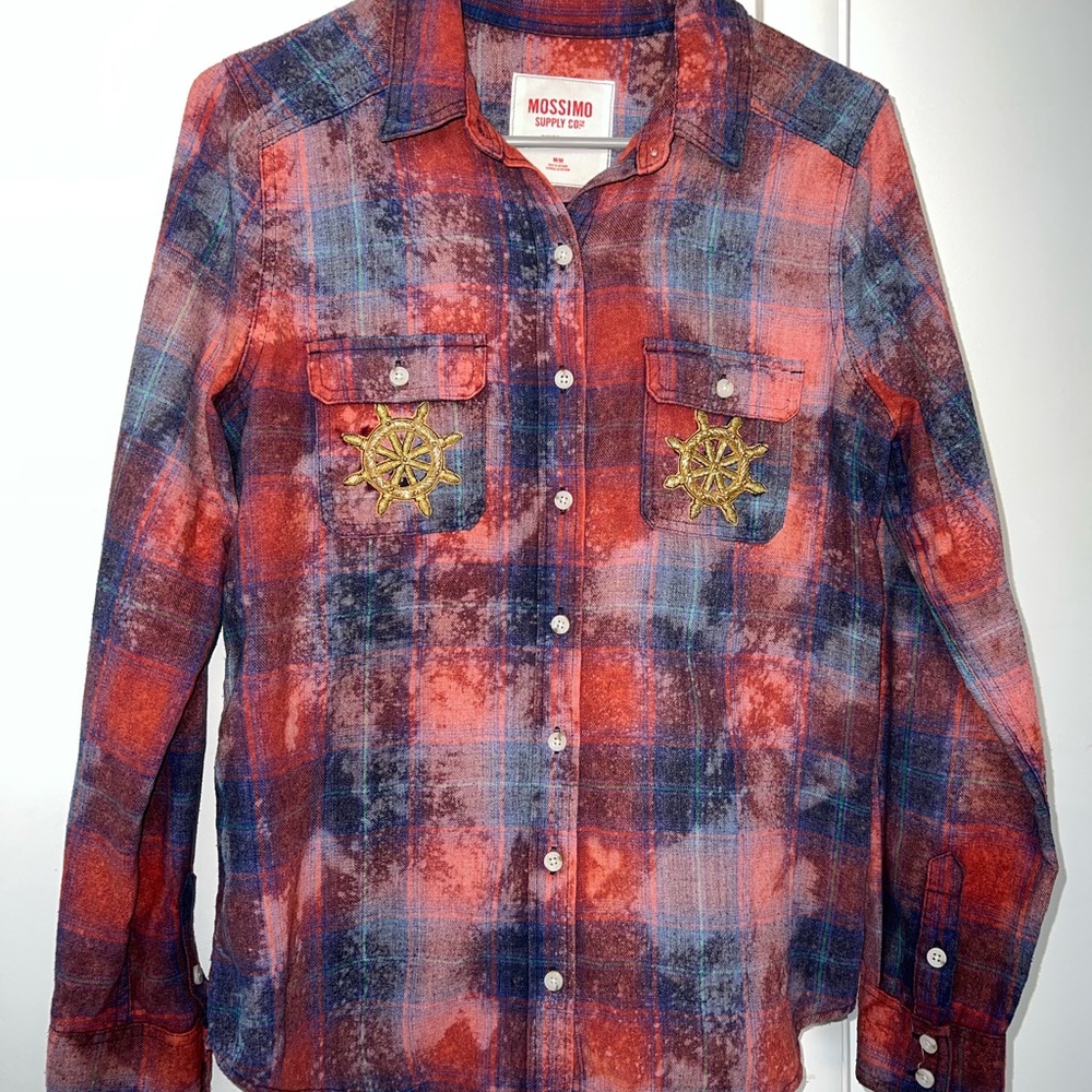 Distressed flannel